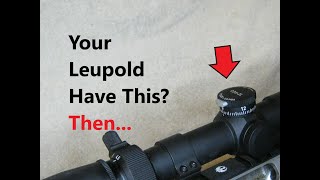 How to Adjust the Leupold VX3HD CDS ZL Elevation Knob [upl. by Hertha68]