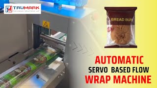 Automatic Servo Based Flow Wrap Machine [upl. by Alyakem]