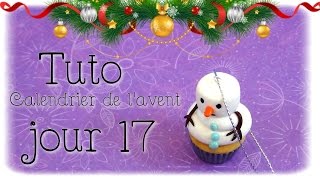 Calendrier de lavent  Jour 17  Cupcake chamallow FIMO [upl. by Attem]