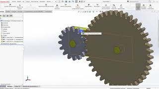 ensamble pinon engrane solidworks [upl. by Portuna640]