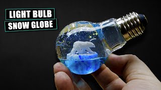 Ocean in a Light Bulb  ICEBERG Diorama  Resin Art [upl. by Prisca80]