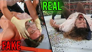 10 Epic WWE Moments Can You Tell Which are Real and Which are Fake [upl. by Nonnelg]