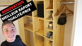 Comment fabriquer un dressing dexcellent rapport qualitéprix  RENOVATION APPARTEMENT [upl. by Coreen884]