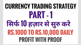 Currency Trading Strategy In Zerodha  USDINR Trading Strategies In Hindi [upl. by Zealand]