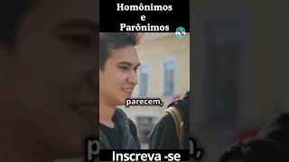 Diferenças Entre Homônimos e Parônimos [upl. by Ennovad]