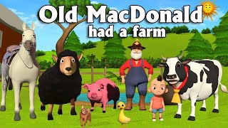 Old MacDonald Had A Farm  Nursery Rhymes amp Kids Songs [upl. by Zoltai]