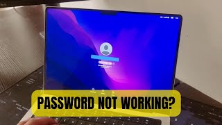 Macbook Not Accepting Password  reset password [upl. by Elcarim757]