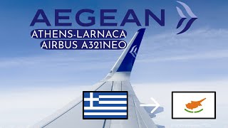 Aegean Airbus A321Neo  ATHLCA  Economy [upl. by Iras]