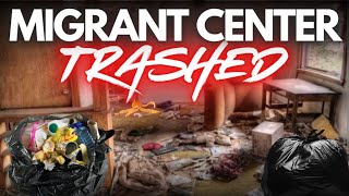 Migrant Center TRASHED Brownsville Texas [upl. by Ahsytal247]