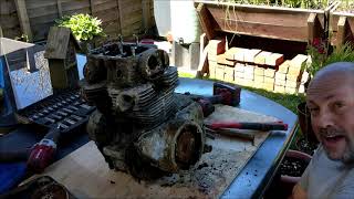 Honda CD175 Engine stripdown amp salvage Episode 1 [upl. by Black]