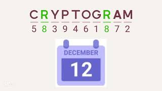 Cryptogram Daily Challenge December 12 2024  Welcome to Rovaniemi Answers [upl. by Timus]