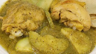 POLLO EN SALSA VERDE CON CALABACITAS [upl. by Ssilb]