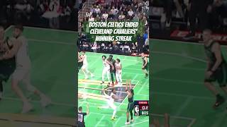 Celtics SNAP Cleveland Cavaliers RecordSetting Winning Streak bostonceltics clevelandcavaliers [upl. by Stavros]