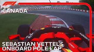 Sebastian Vettel Powers to Pole in Montreal  2019 Canadian GP  Assetto Corsa [upl. by Eixela535]