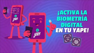 ¡ACTIVA LA BIOMETRÍA DIGITAL EN TU YAPE 🤩🔐 [upl. by Ellan]