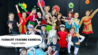 Ingrid Hofer  Fasnacht Fasching Karneval Offizielles Musikvideo  Kinderlieder  Bewegungslieder [upl. by Alakim]