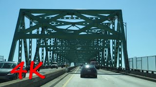 ⁴ᴷ Hart Bridge eastbound Forsyth Street to Beach Boulevard 4K VIDEO [upl. by Nerti]