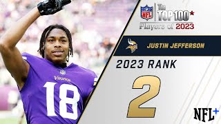 2 Justin Jefferson WR Vikings  Top 100 Players of 2023 [upl. by Absalom902]