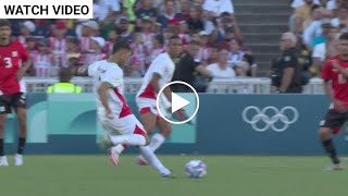 achraf hakimi goal vs egypt olympic paris 2024  achraf hakimi free kick goal  egypt vs morocco [upl. by Iznekcam]