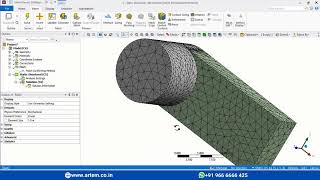 How to do tetrahedral Mesh  Ansys Workbench 12 [upl. by Atiuqnahs]