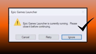 How To Fix Epic Game Launcher Is Currently Running Error [upl. by Lorelle]