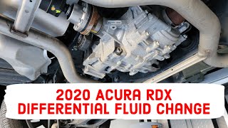 2020 Acura RDX Differential Fluid Change [upl. by Floridia]