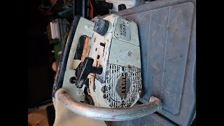 Début de restauration de la stihl 020 AV [upl. by Corinna986]