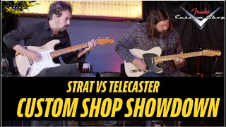 Fender Custom Shop Showdown 54 Strat vs 54 Tele [upl. by Chaim]