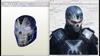 Crossbones Helmet Foam Pepakura Files [upl. by Wendeline]