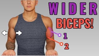 How To Get WIDERTHICKER Looking Biceps Full Biceps Workout [upl. by Nimzaj]