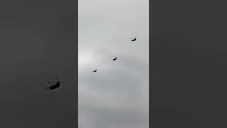 Chinooks mid air refueling Aviationplanes aviation airplane military chinook [upl. by Kalk]