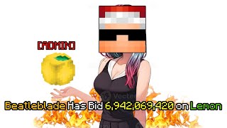 Why I bid 69 BILLION COINS on Timedeos Lemon Hypixel Skyblock [upl. by Calabresi226]