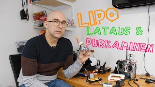 LiPo akkujen lataaminen ja purkaminen drone suomi [upl. by Merat]