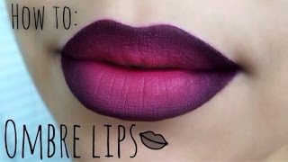 HOW TO OMBRE LIP TUTORIAL [upl. by Mario]