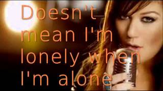 Kelly Clarkson  stronger Lyrics [upl. by Onitsuj]