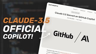 Claude35 Sonnet Official Coding Copilot Just Launched w Github Copilot [upl. by Riamu]