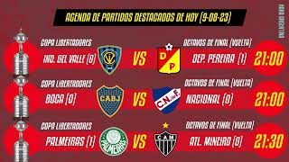 ¿QUIEN JUEGA HOY Partidos destacados de HOY  AGENDA de fútbol libre hoy dia 9 de agosto [upl. by Jamill]