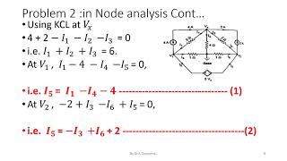 NODE ANALYSIS SOLVED PROBLEMS USING KCL  Part1 [upl. by Asirral840]