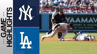 Yankees vs Dodgers Game Highlights 6423  MLB Highlights [upl. by Nohshan]