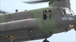 CH 147F Chinook lands at Ottawa International Airport [upl. by Haleemaj]