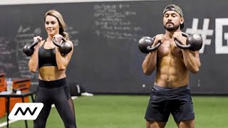 4 Move Kettlebell Workout  Primal Swoledier amp Jena Mays [upl. by Lechner932]