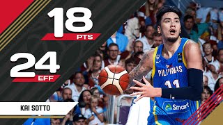 Kai Sotto 18 PTS  LAT vs PHI  FIBA OQT 2024 Latvia [upl. by Mcadams425]