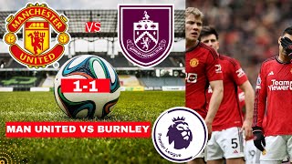 Manchester United vs Burnley 11 Live Stream Premier League Football EPL Match Score Highlights FC [upl. by Einreb]