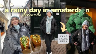 Exploring AMSTERDAMS MUST GO places Chun cafe amp anne frank museum  Travel vlog 3 [upl. by Llerad554]