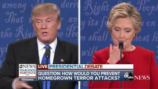 Presidential Debate Highlights  Preventing Homegrown Terror [upl. by Schnell193]