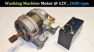 Run a 220V Washing Machine Motor at 12V DC  UPS Battery   Full Explanation Wiring Connections [upl. by Floridia]