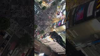 Birds Eye View Spectacular Aerial Footage of Shibuya Crossing in Tokyo 🚶‍♂️🚶‍♀️🚦 [upl. by Harwin87]