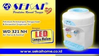 Petunjuk Pemasangan Penggunaan amp Perawatan Dispenser WD 321 NH [upl. by Otreblasiul]