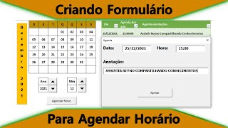 Criando um Formulário no Calendário com Agenda [upl. by Schram]