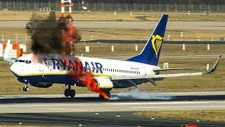 The Best Of RYANAIR HARD LANDING COMPILATION [upl. by Karina]